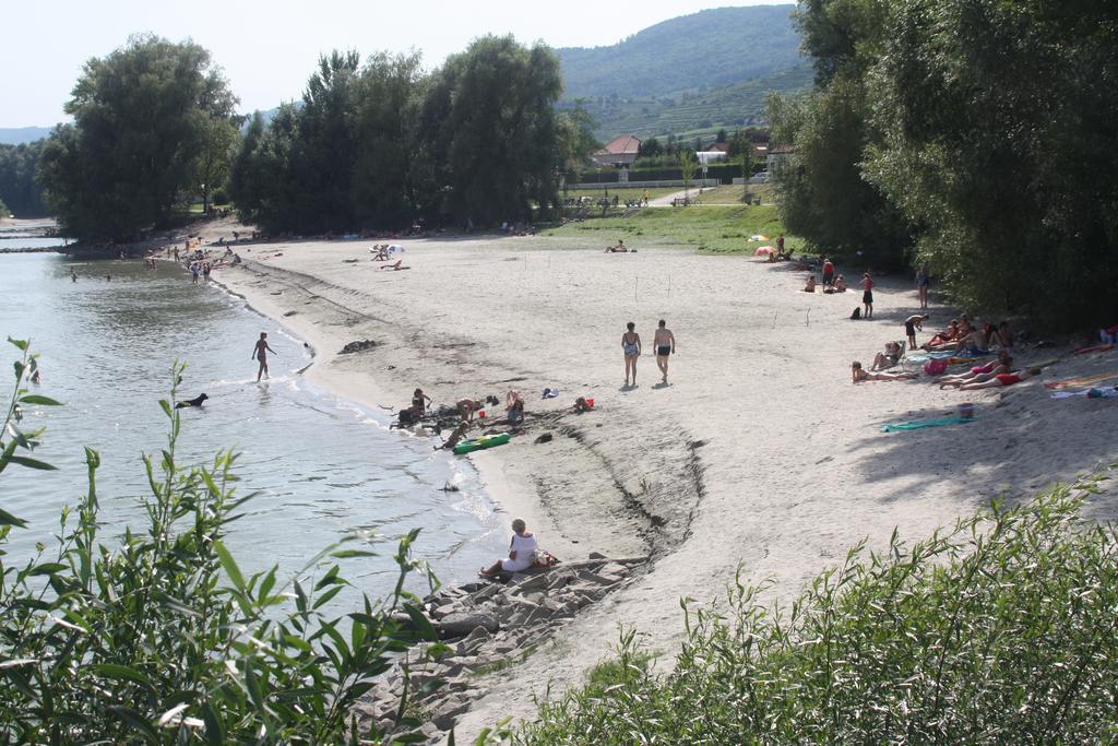 Donauwirt - Hotel Garni ไวส์เซินเคียร์เชิน อินแดร์ วาคเอา ภายนอก รูปภาพ