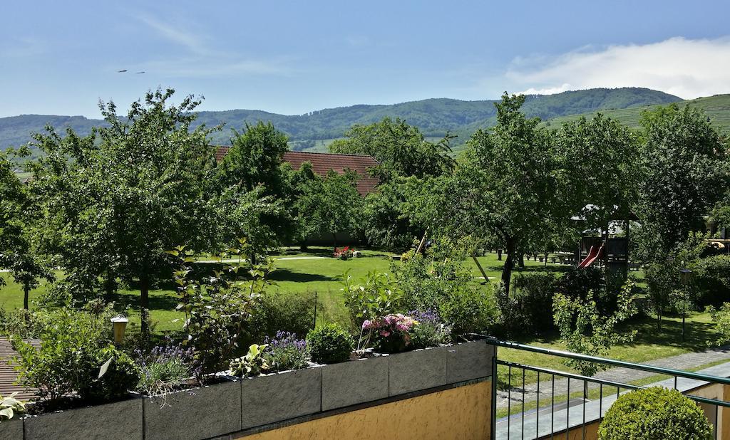 Donauwirt - Hotel Garni ไวส์เซินเคียร์เชิน อินแดร์ วาคเอา ภายนอก รูปภาพ
